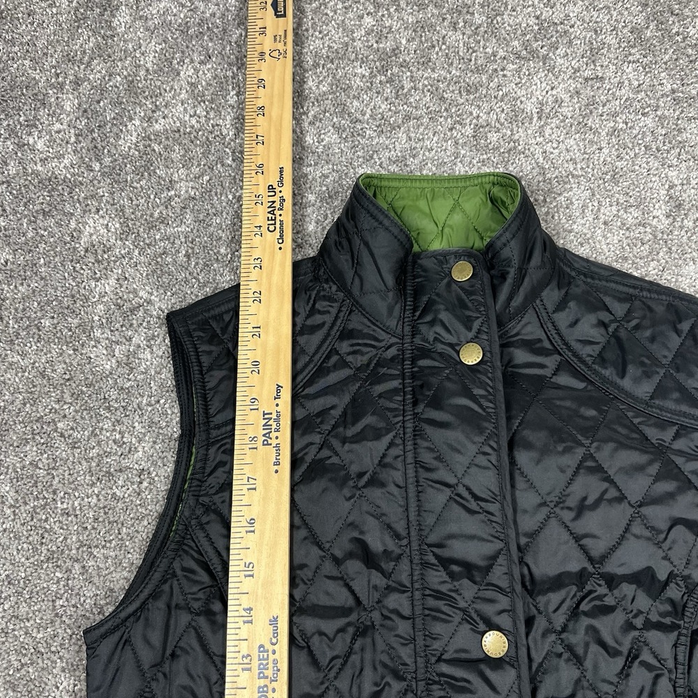 Barbour Summer Liddesdale Gilet Vest Womens 4 Black Diamond Quilted Insulated S - Picture 8 of 10